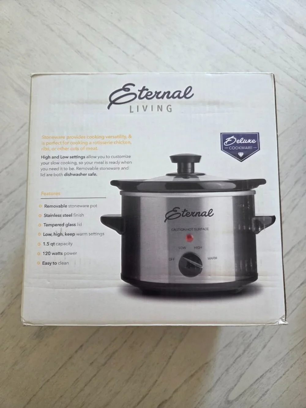 Eternal Living 1.5 Qt Slow Cooker